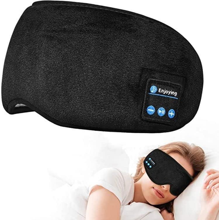 Wireless Bluetooth Eye Mask with Headphones - 100% Light Block & Ultra-Thin Speakers