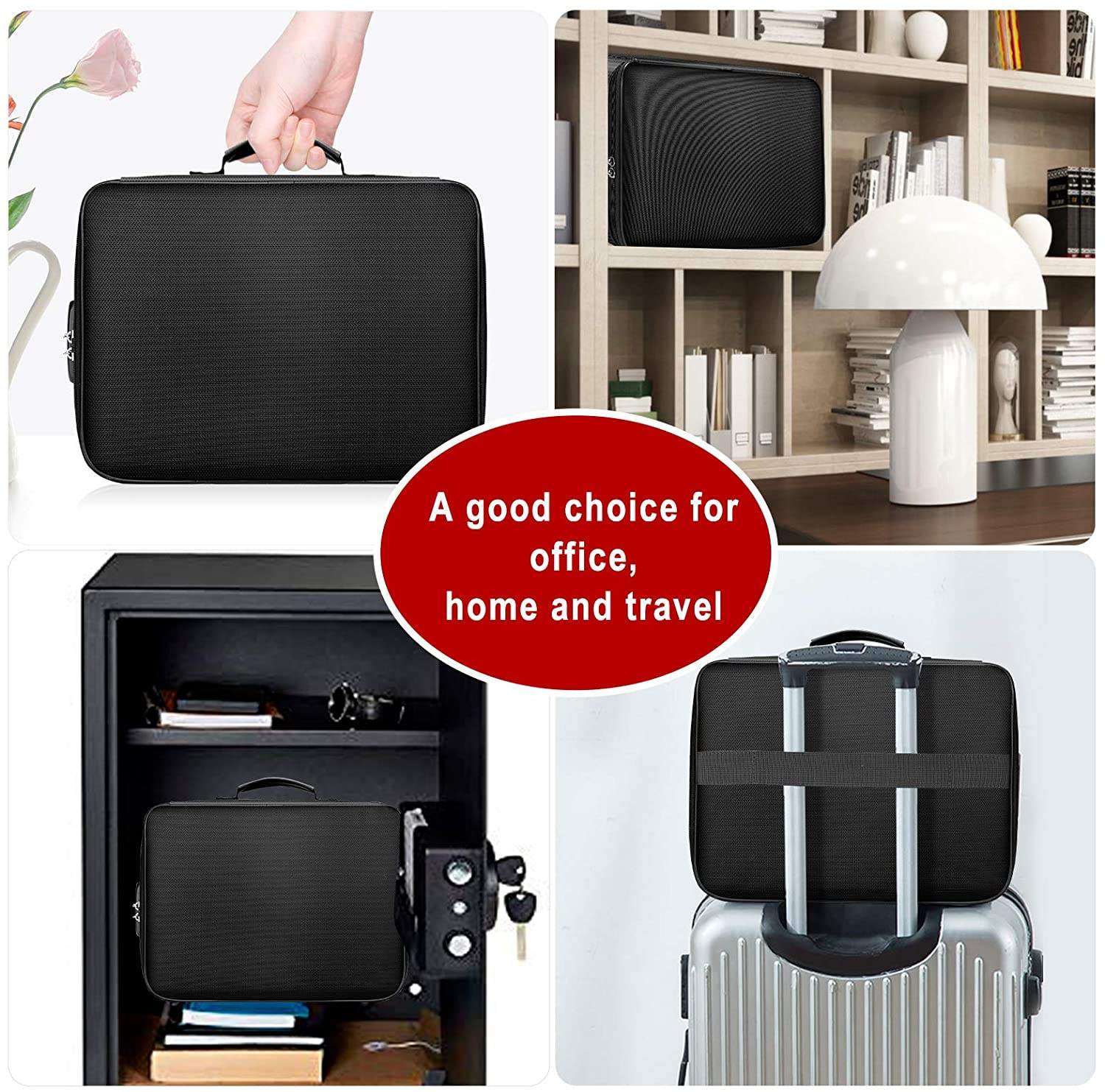 UrbanMyst SafeVault - A Waterproof Document Organizer Bag with Password Lock Safe for Your Degrees, Passports & Certificates