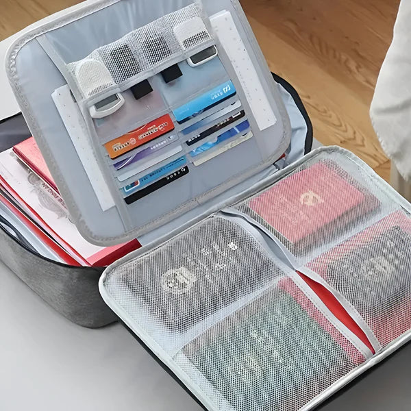 UrbanMyst SafeVault - A Waterproof Document Organizer Bag with Password Lock Safe for Your Degrees, Passports & Certificates